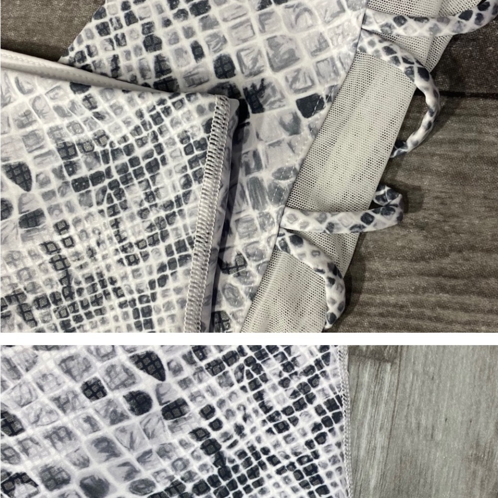 Nwt Good American Python Mesh Side Leggings - image 3